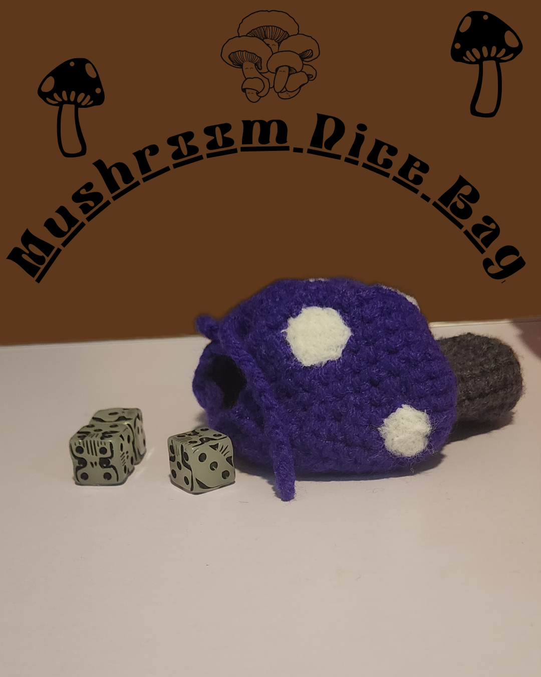 Mushroom Dice Bag