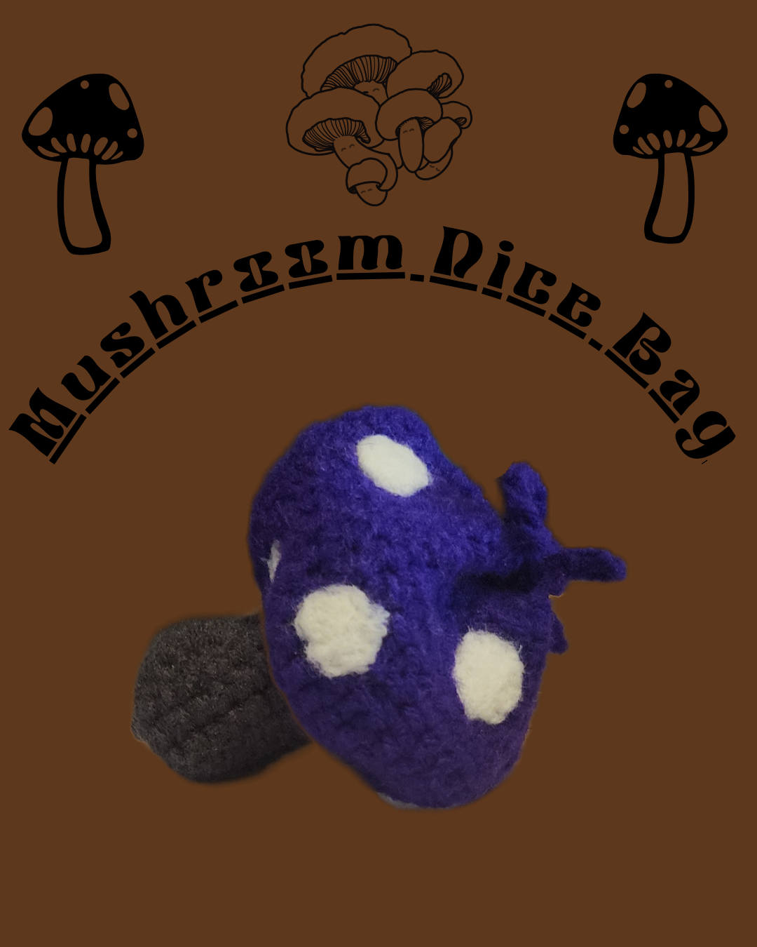 Mushroom Dice Bag